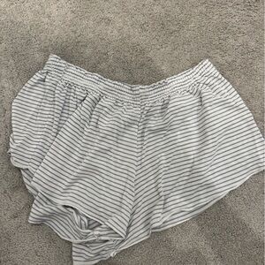 Brandy Melville John Galt Striped Blue and White Shorts One size